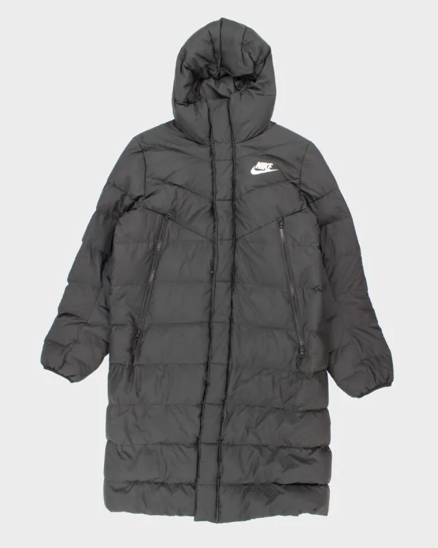 Mens Black Nike Long Puffer Coat - M sold by Rokit