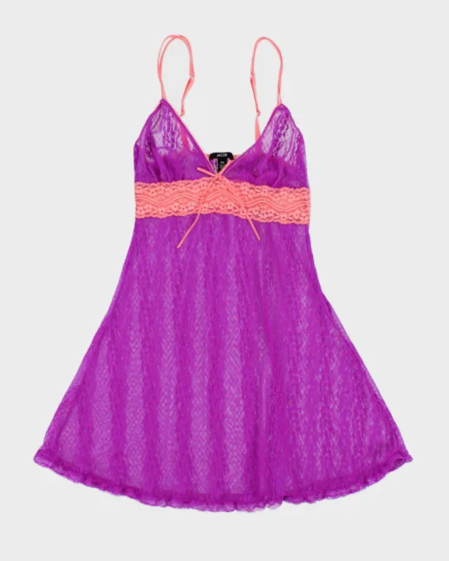 Y2k 00s Jacob Purple Mesh - S sold by Rokit