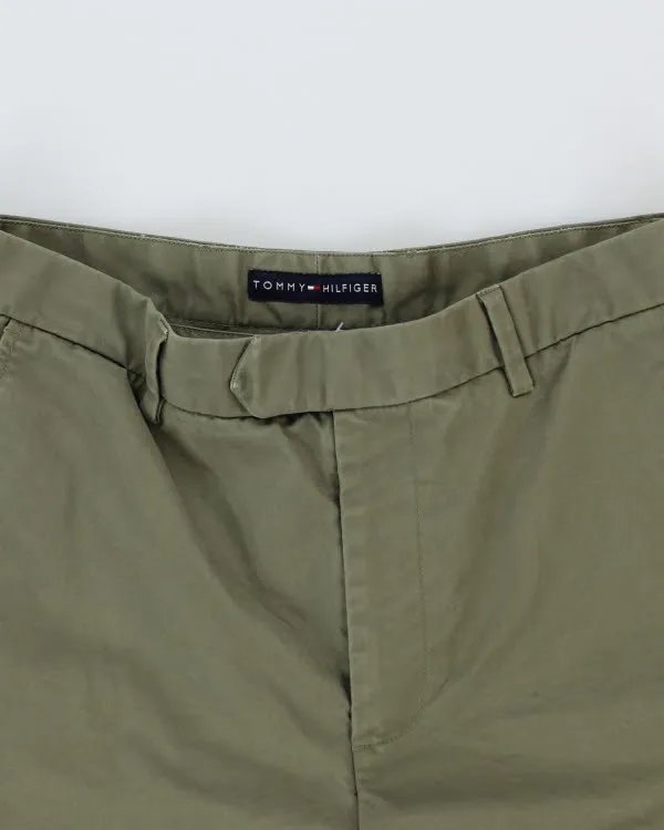 00s Tommy Hilfiger Khaki Green Chino Shorts - W32 sold by Rokit product image thumbnail 3