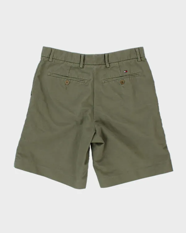 00s Tommy Hilfiger Khaki Green Chino Shorts - W32 sold by Rokit product image thumbnail 2