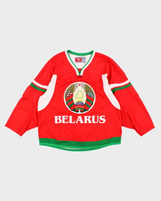 Men's Red Belarus Sport Jersey - M sold by Rokit