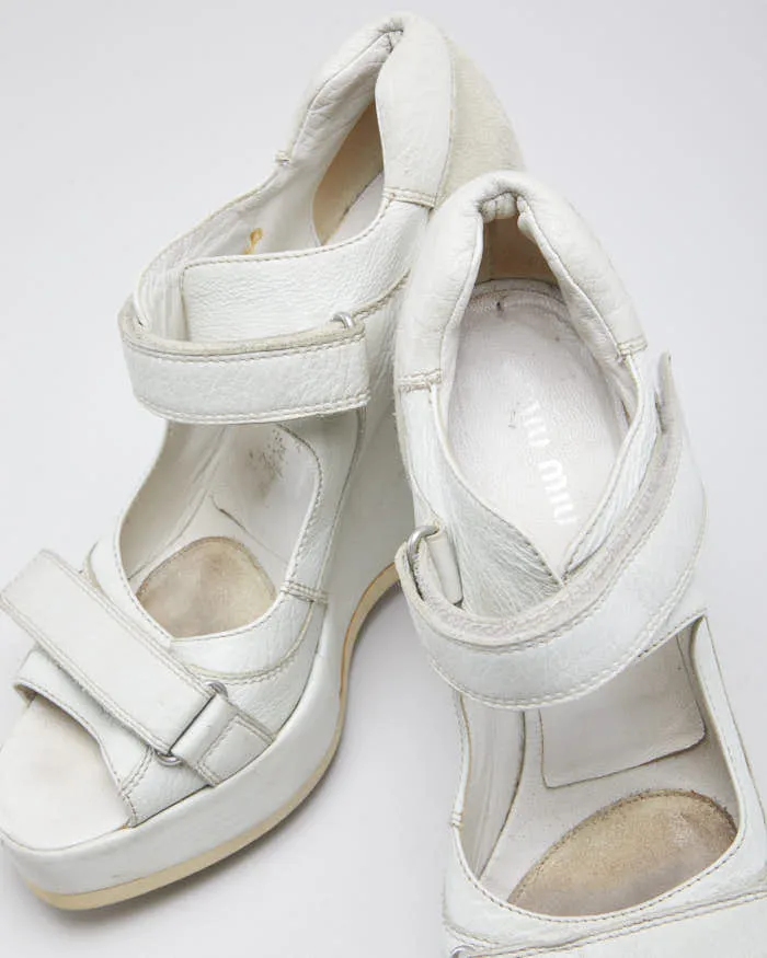 Vintage Woman's Cream Mui Mui Wedges - UK6 sold by Rokit product image thumbnail 5