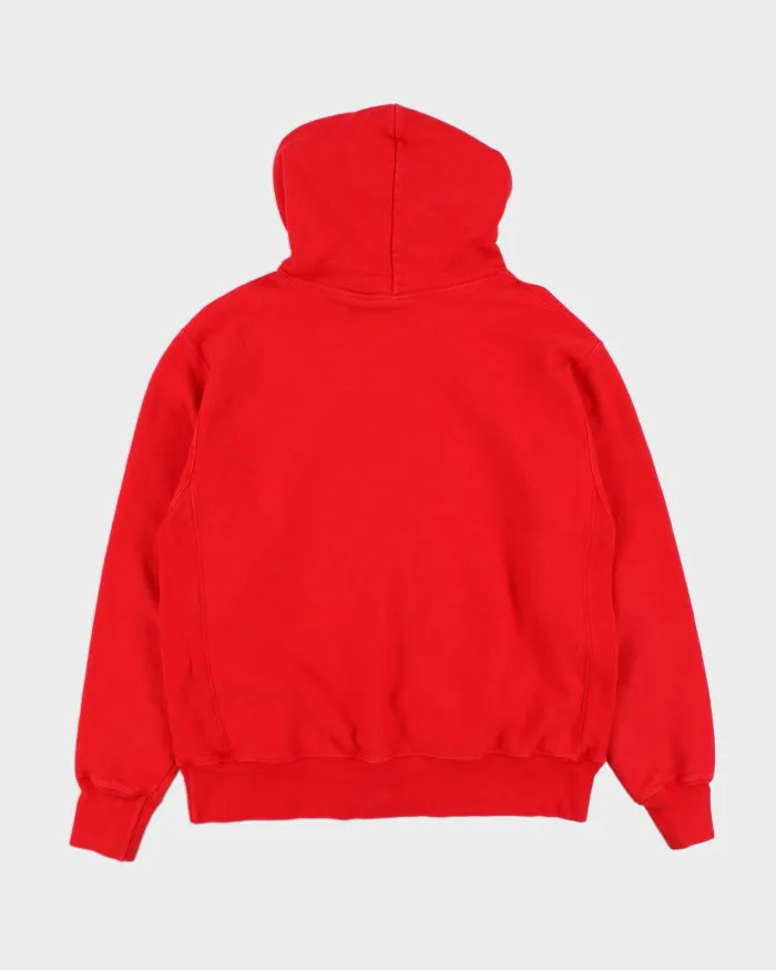 00s Champion Reverse Weave Red Hoodie - L sold by Rokit product image thumbnail 2
