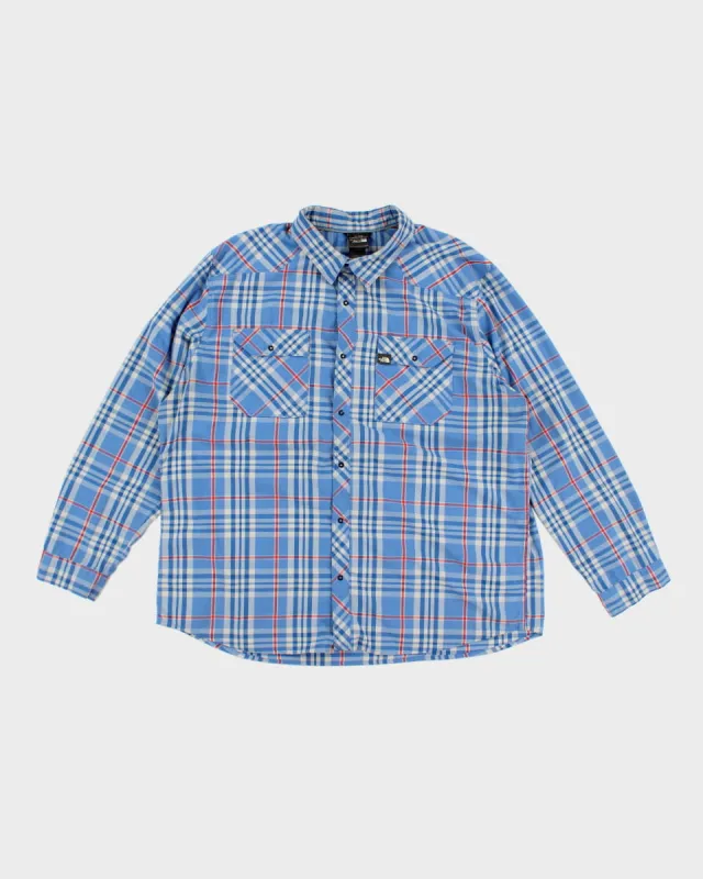 Vintage The North Face Check Button Up Collared Shirt - XXL made by Rokit
