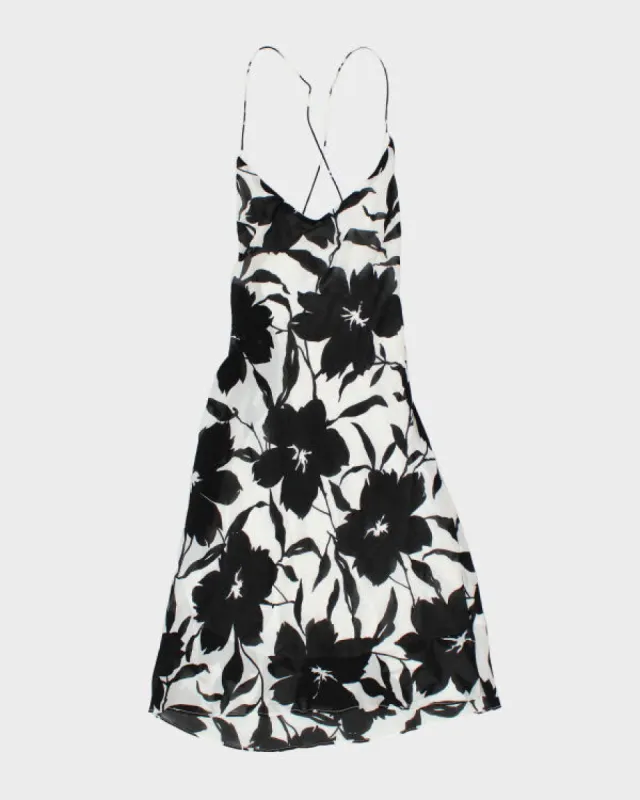 Y2k 00s Floral Backless Dress - S sold by Rokit