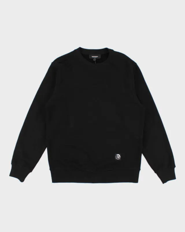 Mens Diesel Black Pullover Sweatshirt - M sold by Rokit
