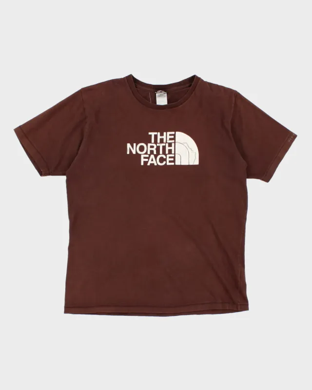 2000's Men's The North Face Brown T-Shirt - M made by The North Face