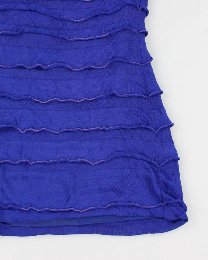 Guess by Marciano Blue Ruffled Mini Dress - XS sold by Rokit product image thumbnail 4
