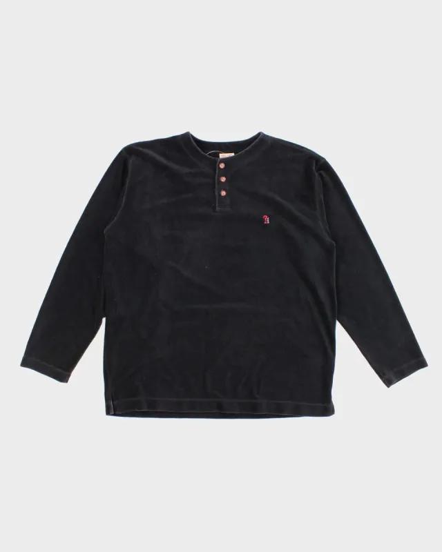 Vintage 90s Guess Navy Long Sleeve - XL sold by Rokit