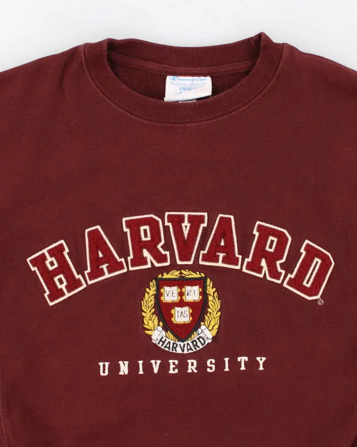 Womens Burgundy Champion Harvard Embroidered Sweatshirt - S sold by Rokit product image thumbnail 3