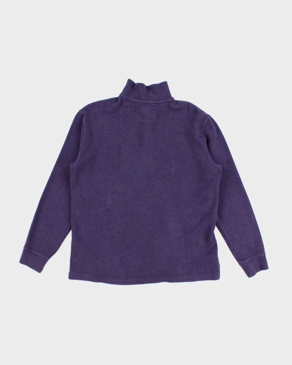 Vintage 90's Men's Ralph Lauren Half Zip Up Sweatshirt - M - L sold by Rokit product image thumbnail 2