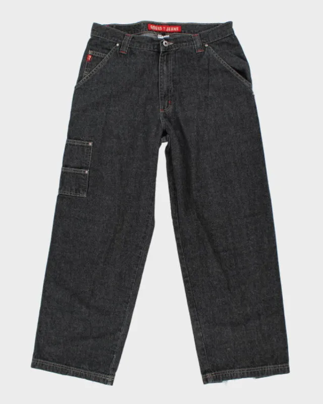 Vintage 90's Guess Jeans Wide Carpenter Style Jeans - W32 L28 made by Guess
