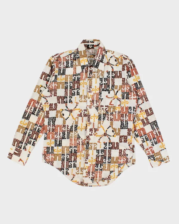 Vintage 70s Pattern Shirt - M sold by Rokit