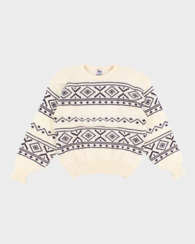 Vintage 90s Wool Blend Jumper - M sold by Rokit