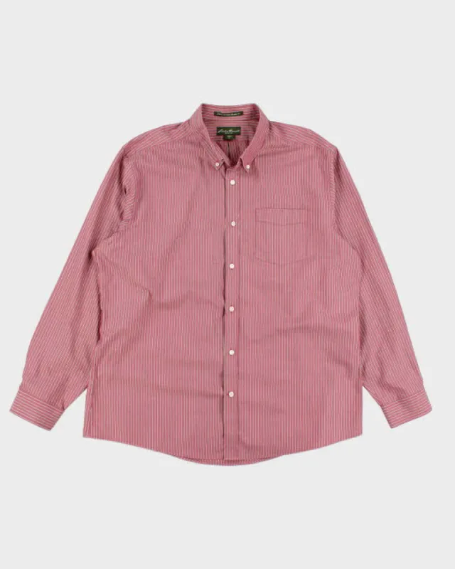 Eddie Bauer Pink Stripe Shirt - XL sold by Rokit