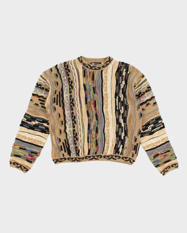Vintage 90s Tundra Textured Abstract Jumper - L made by Rokit