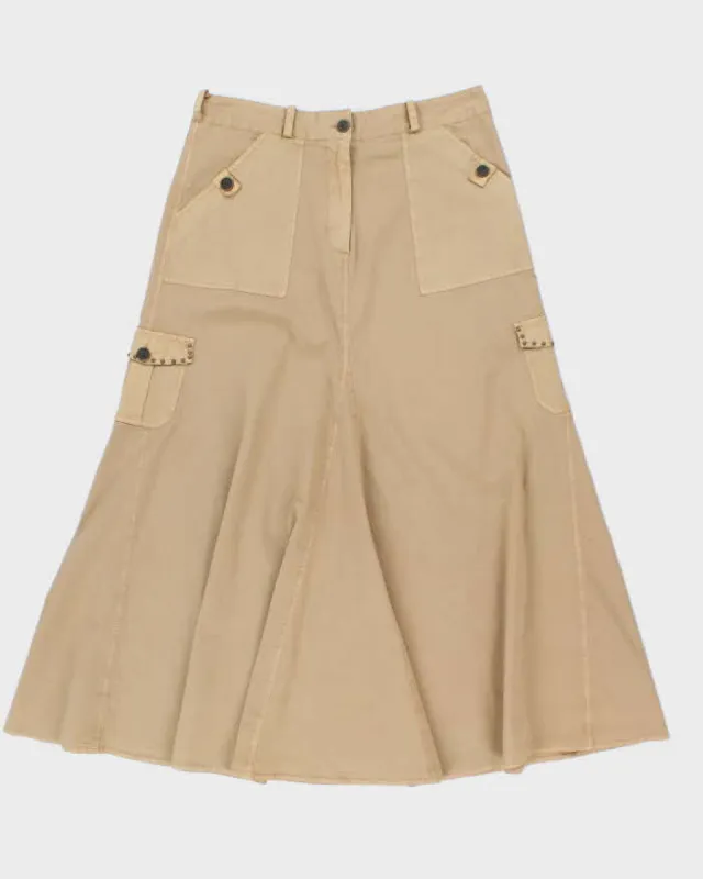 Y2k 00s Cargo Style Maxi Skirt - S sold by Rokit