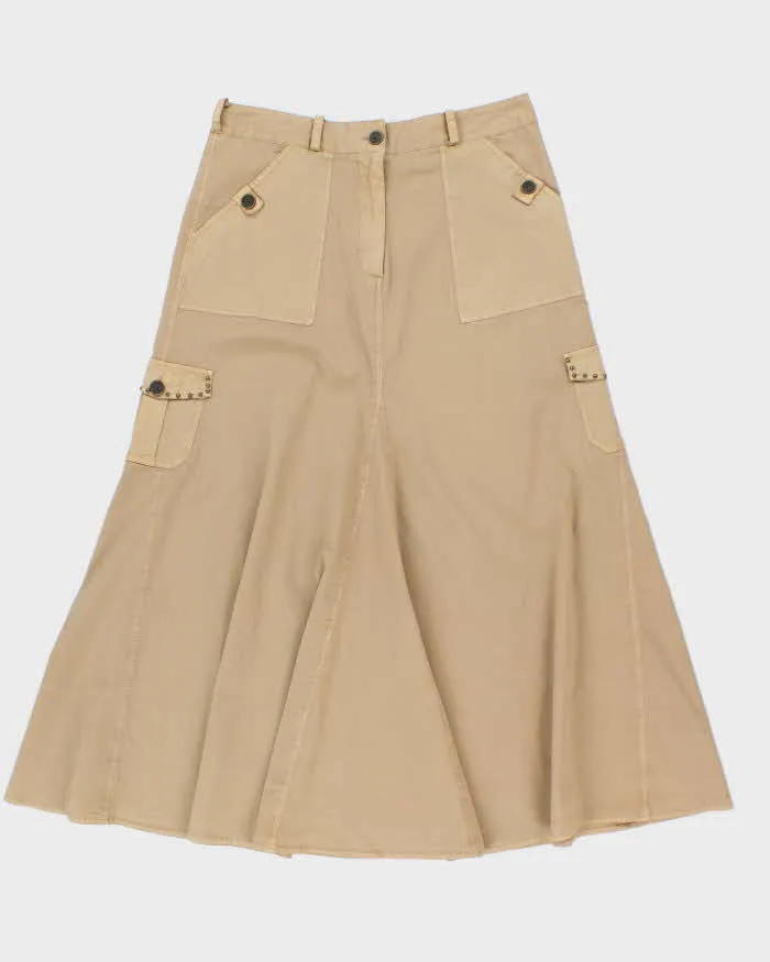 Y2k 00s Cargo Style Maxi Skirt - S sold by Rokit