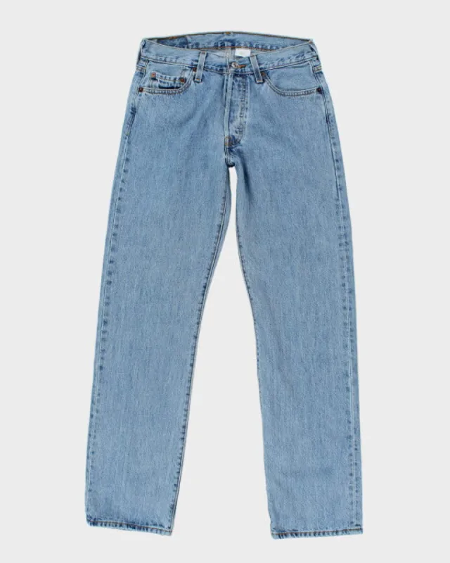 Vintage Levi's 501 Light Wash Denim Jeans - W28 L30 sold by Rokit
