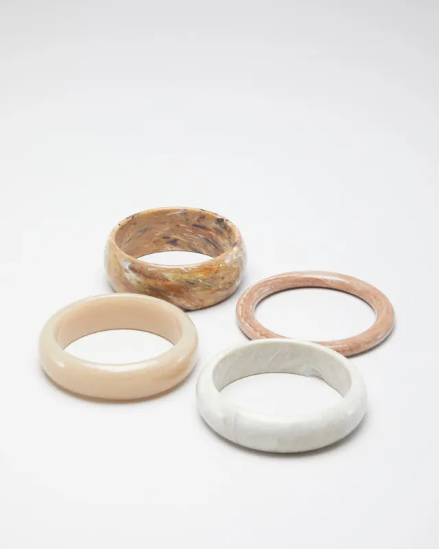 Vintage Caramel Set of 4 Bangles sold by Rokit