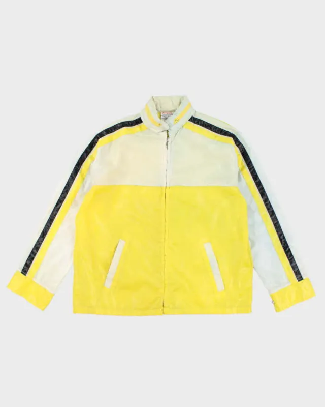 70's Vintage Men's Yellow Retro Hooded Windbreaker - L sold by Rokit