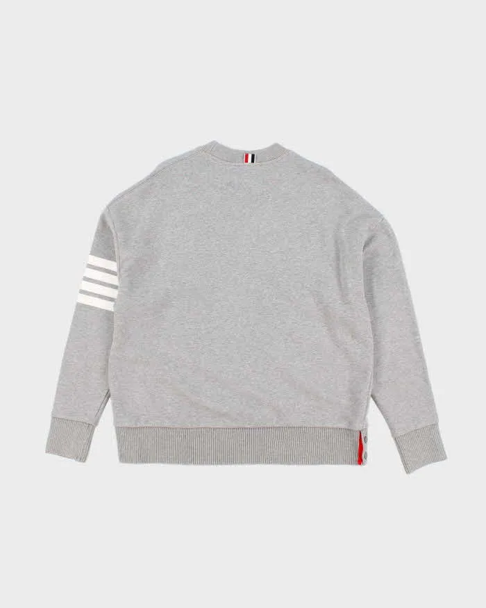 Mens Grey Thom Browne Classic Stripes Sweatshirt - L sold by Rokit product image thumbnail 2