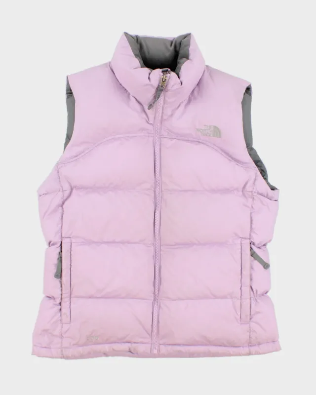 Womens Pink The North Face Zip-Up Insulated Gilet - M sold by Rokit