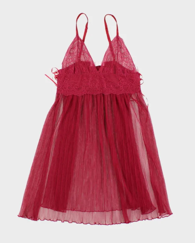 Vintage 90s U & Me Pink Slip Dress - S sold by Rokit