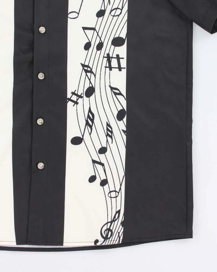 00s Music Notes Short Sleeve Shirt - M sold by Rokit product image thumbnail 4