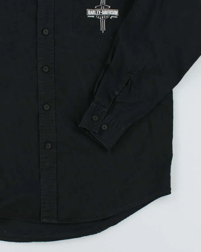 Vintage Harley Davidson Black Shirt - M sold by Rokit product image thumbnail 4