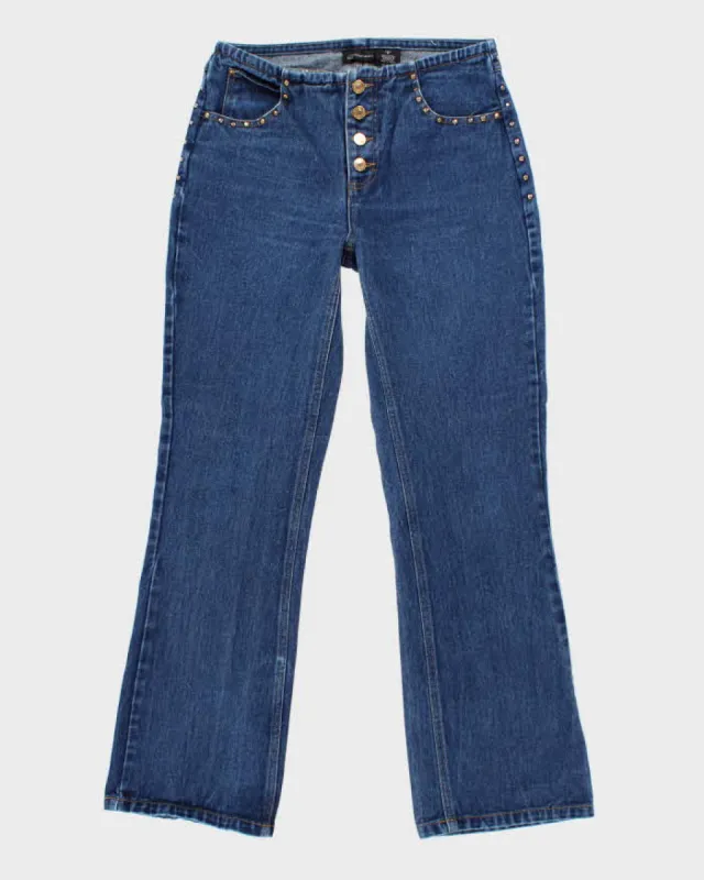 Vintage Y2K Women's Sequin Flare Jeans - W28 L29 made by Rokit