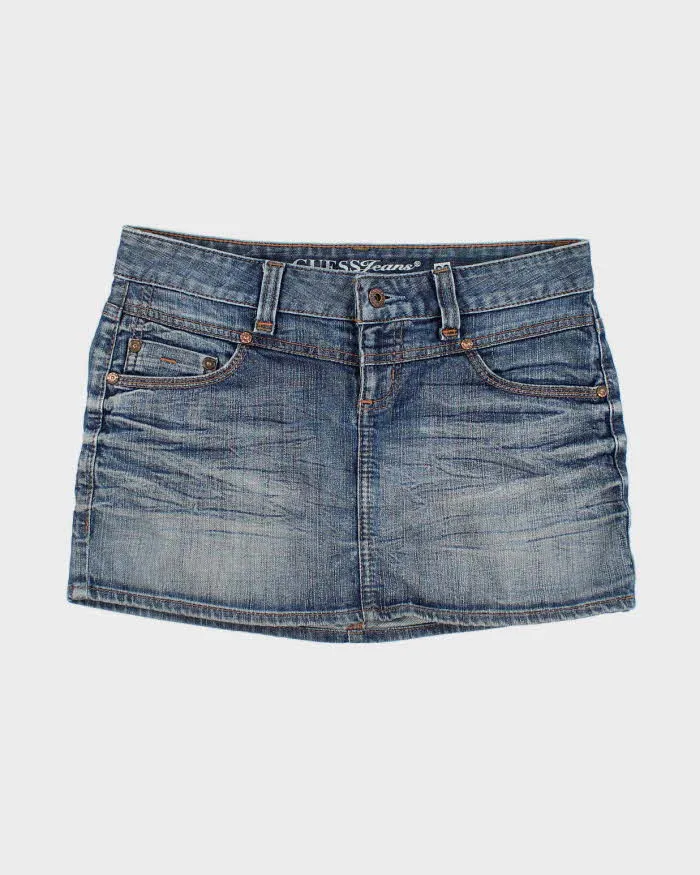 Y2k 00s Guess Jeans Mini Denim Skirt - W26 sold by Rokit