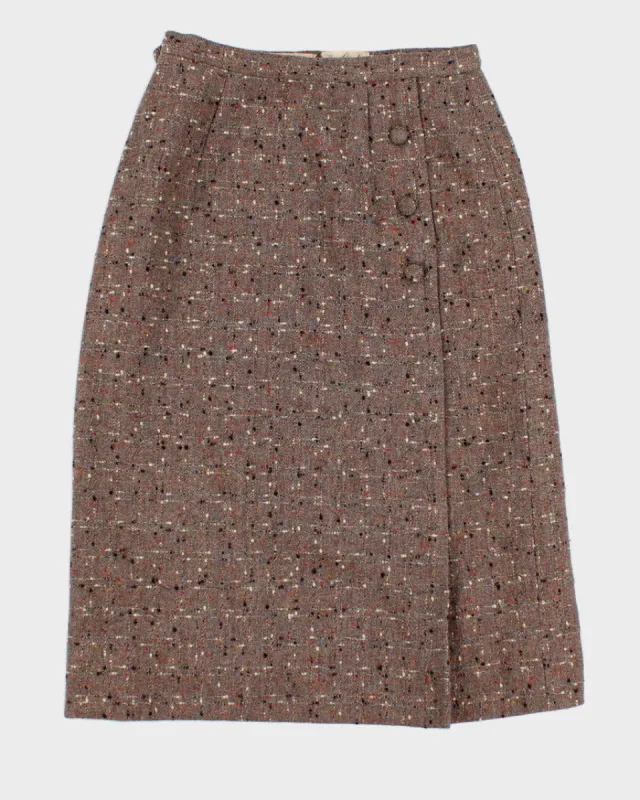 Womens True Vintage 1950s Pure Wool Midi Skirt - S sold by Rokit