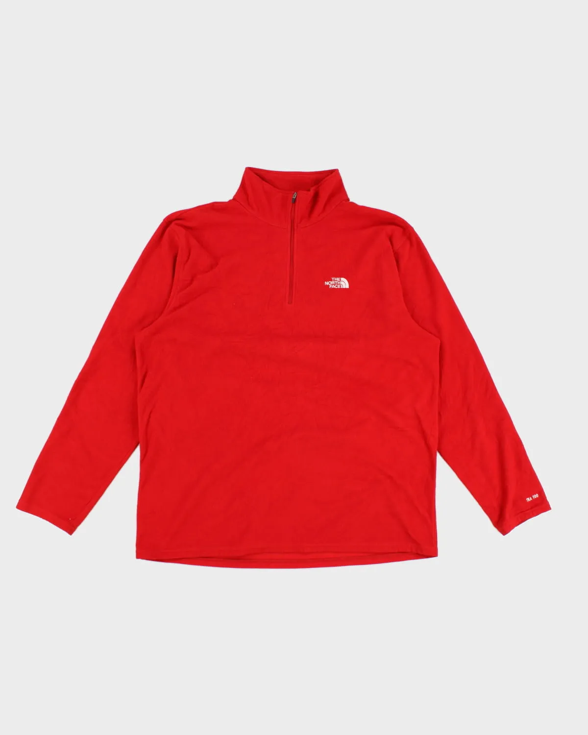Red The North Face Zip-Up Fleeced Sweatshirt - XL sold by Rokit