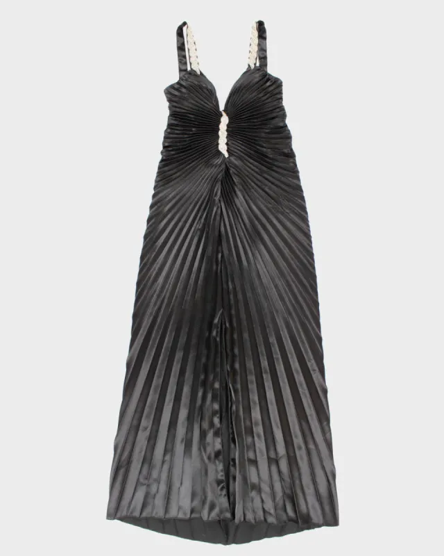 Vintage 90s Pleated Sequined Glam Party Dress - S sold by Rokit