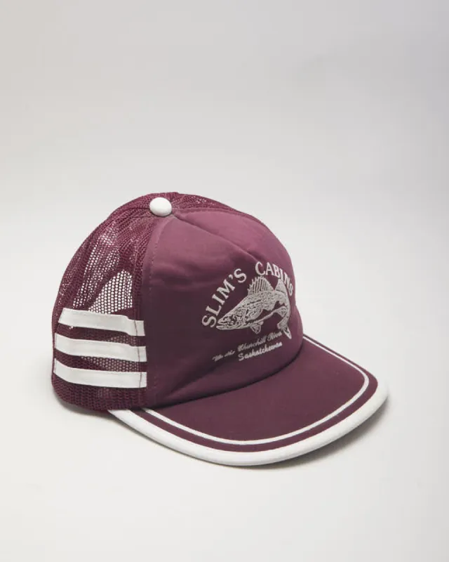 Vintage 80's Slim's Cabins Fish Trucker Cap - OS sold by Rokit