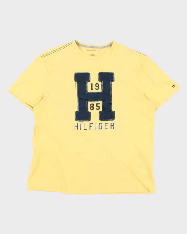Vintage Men's Yellow Tommy Hilfiger T-Shirt - L sold by Rokit
