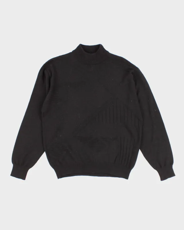 Women's Vintage Black Knit Jumper - M sold by Rokit