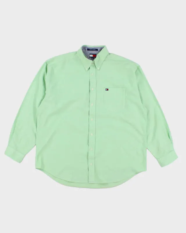Tommy Hilfiger Green Long Sleeve Shirt - XXL sold by Rokit