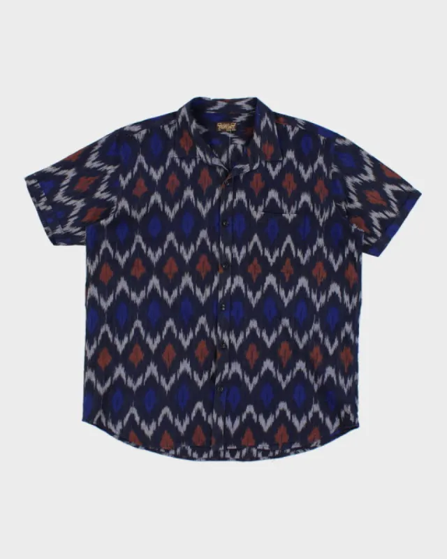 Vintage 80's Patterned Short Sleeve Shirt - XL sold by Rokit