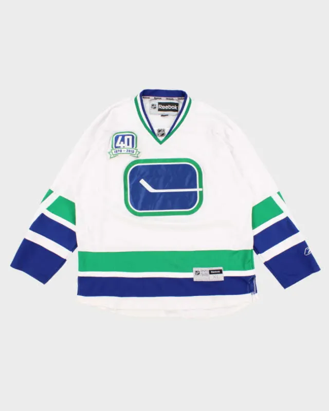 Mens White Reebok NHL x Canucks Sports Jersey - XL sold by Rokit