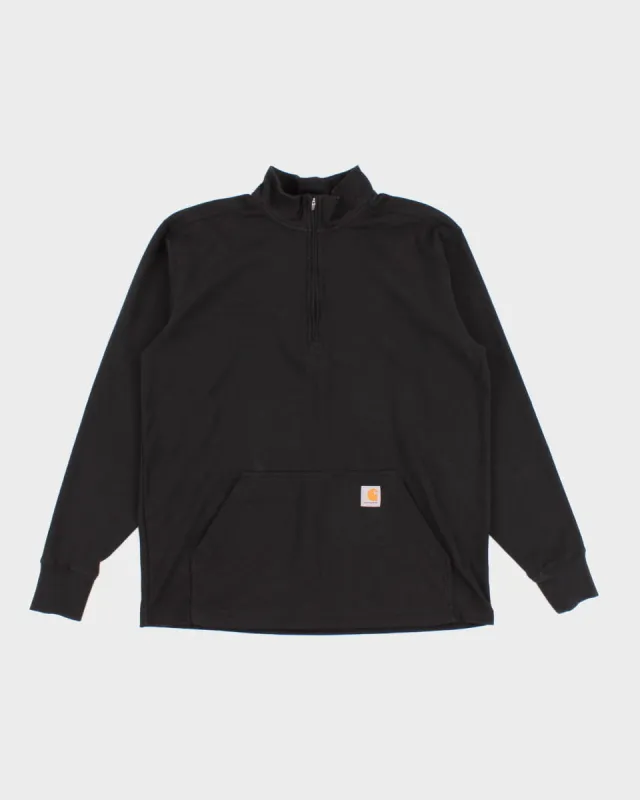 Carhartt Light Weight Quarter Zip-Up Sweatshirt - M sold by Rokit