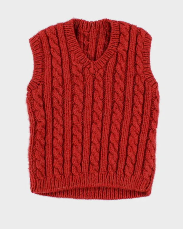 Darling Handmade Cableknit Vest - XS sold by Rokit