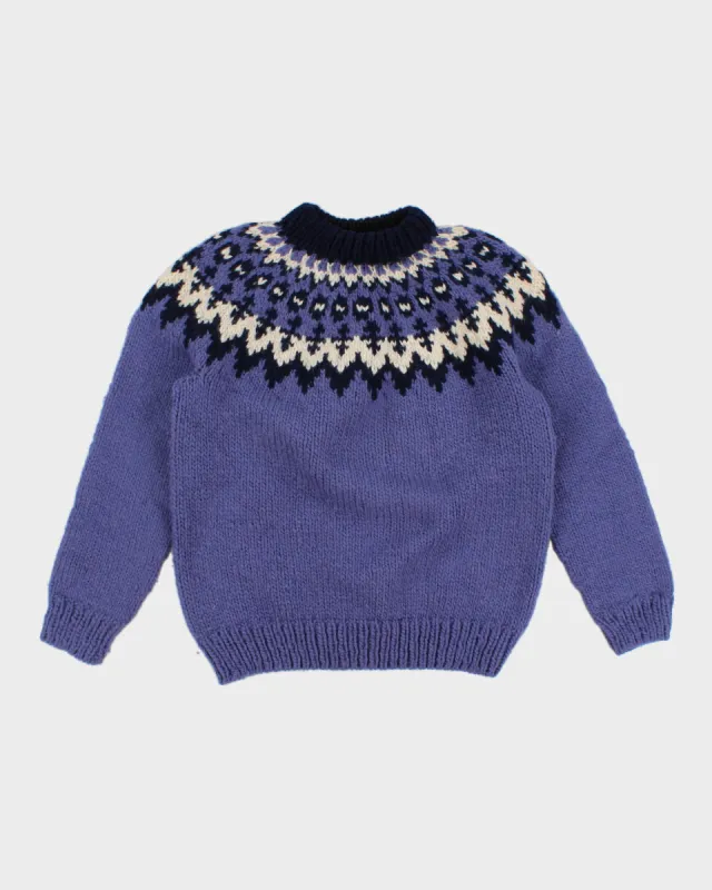 Vintage Handmade Chunky Knit Jumper - M sold by Rokit