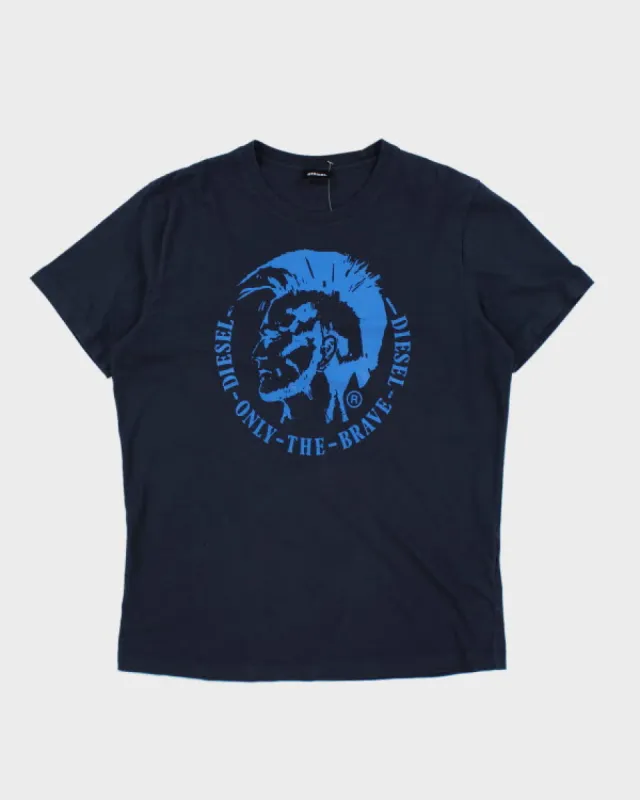 Diesel Navy T-shirt - L sold by Rokit