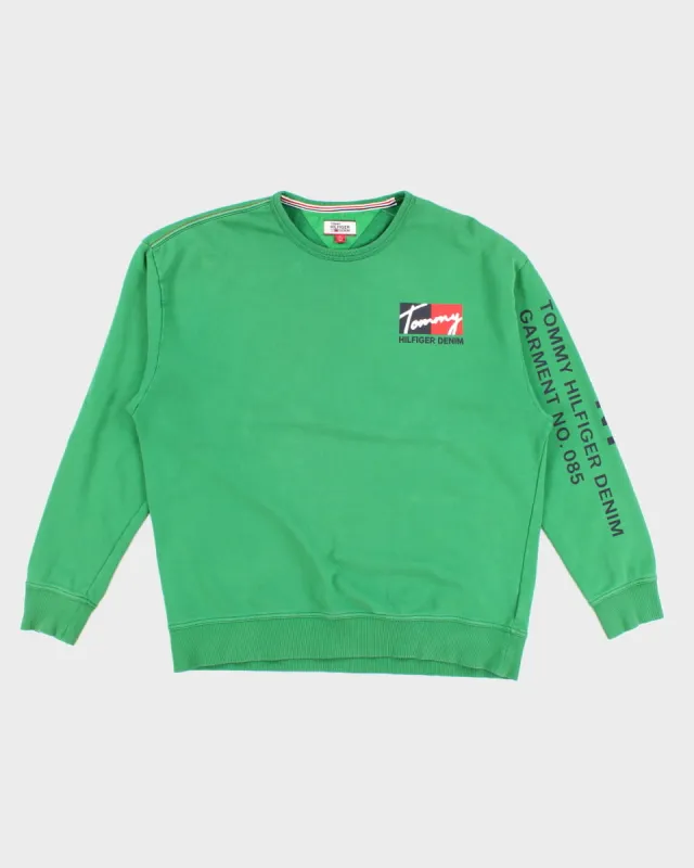 Men's Tommy Hilfiger Green Sweatshirt - XL sold by Rokit