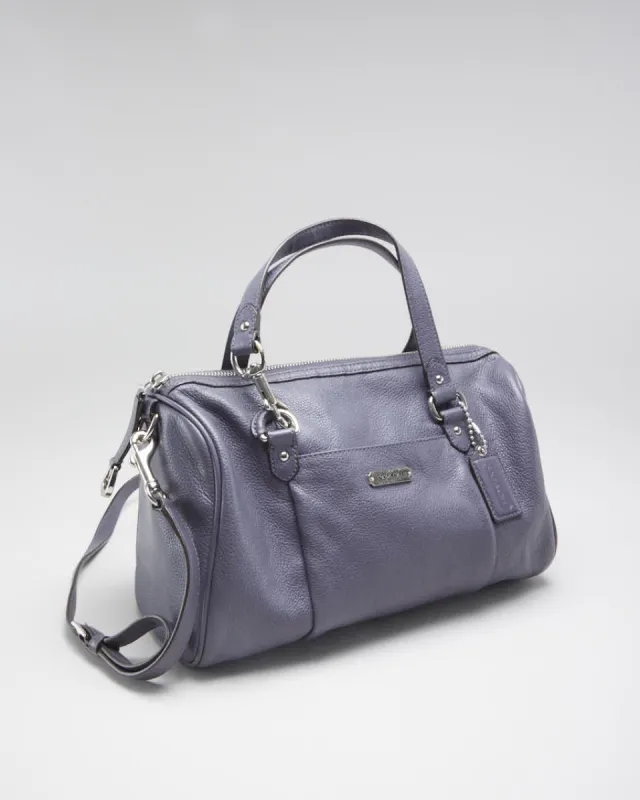 Women's Purple Leather Coach Handbag sold by Rokit