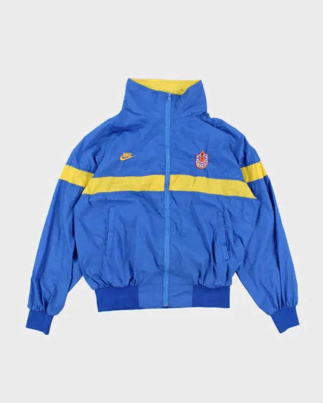 70s/ 80's Vintage Men's Blue Nike Zip-Up Windbreaker - M sold by Rokit