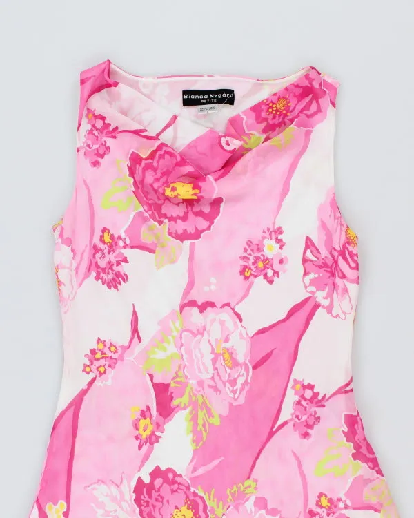 Vintage 90s Bianca Nygard Floral Cowl Neck Dress - M sold by Rokit product image thumbnail 3