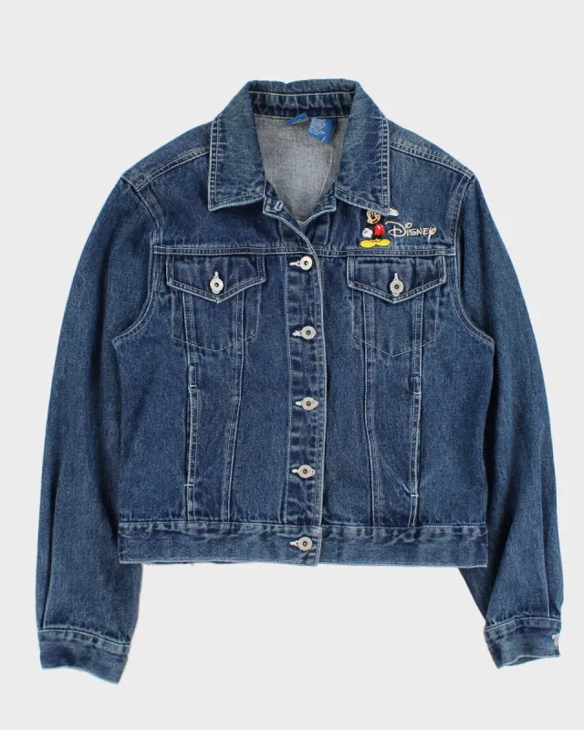 00s Disney Embroidered Denim Jacket - S sold by Rokit